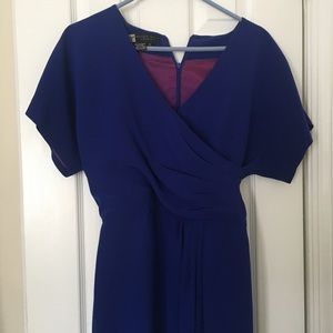 80s inspired blue dress